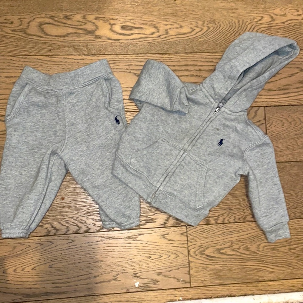 2pc Infant polo sweat suit.